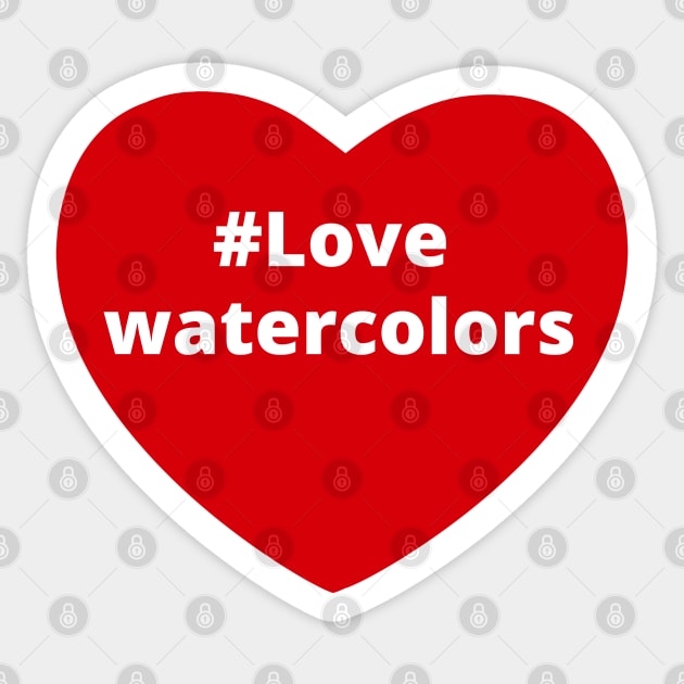 Love Watercolors - Hashtag Heart Sticker by support4love